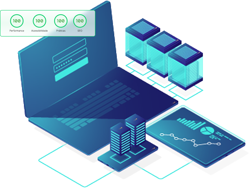 Elemento de frame gráfico para a página de hospedagem cloud dedicado da StayCloud.