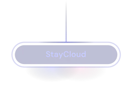 Elemento de design de borda do site StayCloud em formato webp.